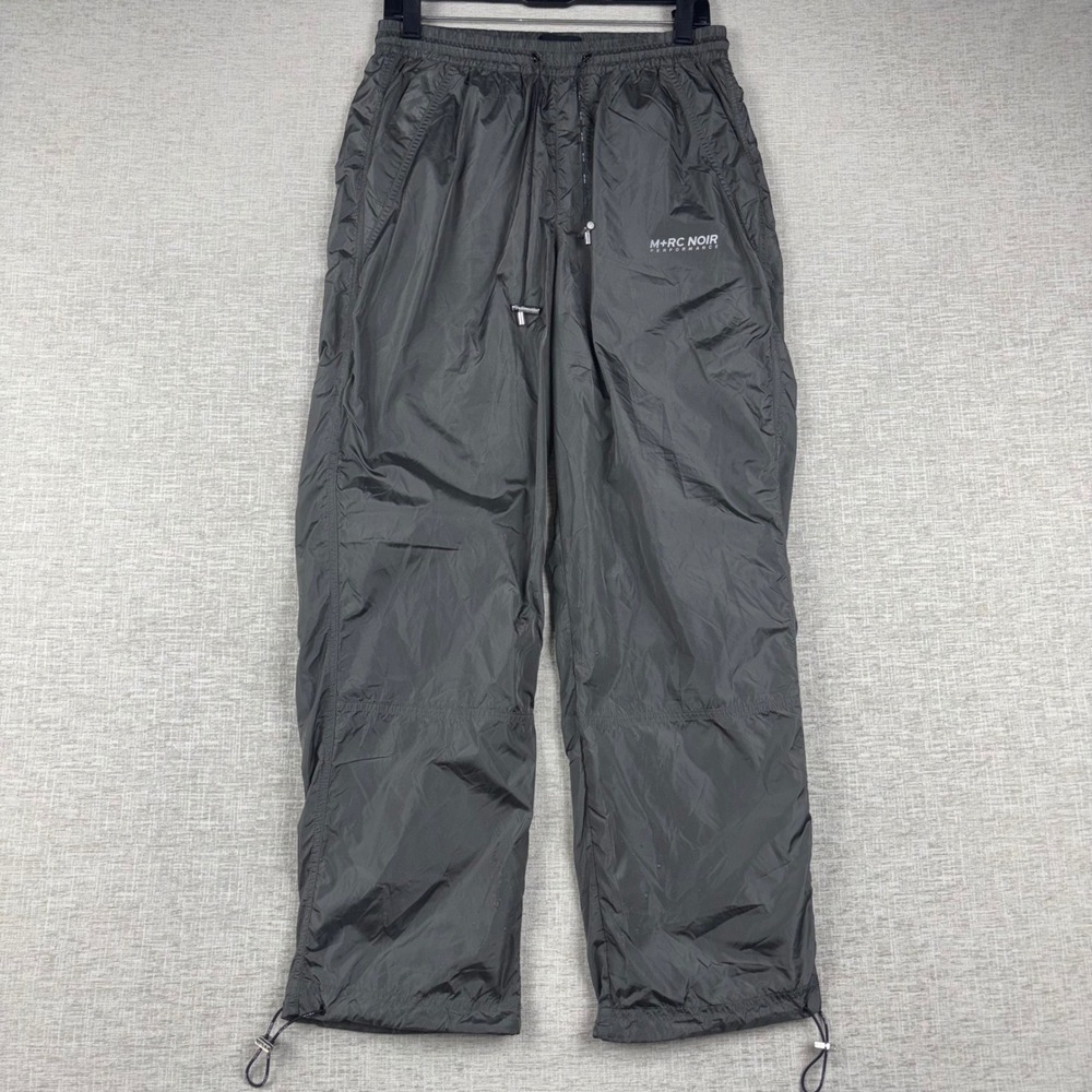 M+RC Noir Performance Track Pants Grey Nylon Spring Summer 2018 Mens Medium